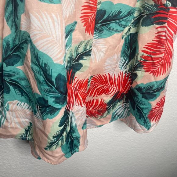 Fashion Nova Womens Romper Size L Hawaiian Pattern Sleeveless V-Neck Casual - Picture 5 of 14